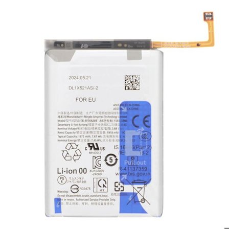 Ersättningsbatteri för Galaxy Z Fold 6 1975mAh Grå