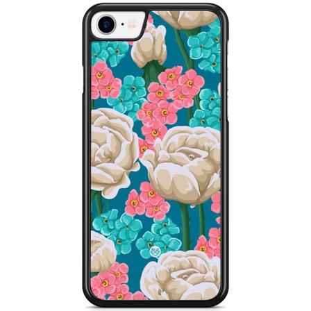 Bjornberry Skal iPhone 8/SE (2020/2022) - Sömlöst Vita Rosor