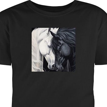 Barn T-shirt Hästen i kärlek