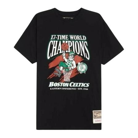 Mitchell & Ness, T-shirt Zwart, Heren, Maat:M