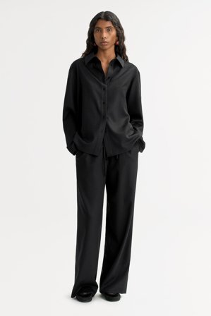 Soft Goat - Woven pants - Women cashmere pants - XL - Black