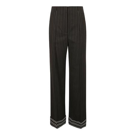 Alberta Ferretti, Trousers Zwart, Dames, Maat:M