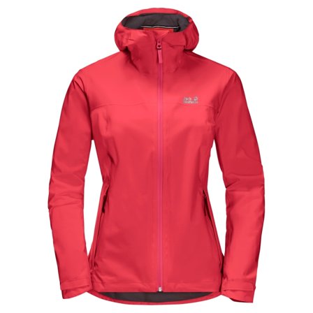 Jack Wolfskin Women's Jwp Shell Women rain jackets Red XS