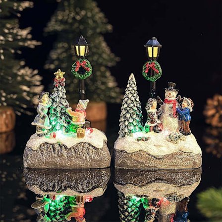 Lysende LED Jule Scene Lille Juletræ Scene Lille Res