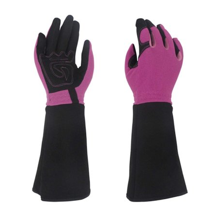 Havearbejdshandsker, Torne- og Skæressikre Havehandsker - Lange Roseskæringshandsker - Lange Havehandsker til Kvinder og Mænd 38 cm