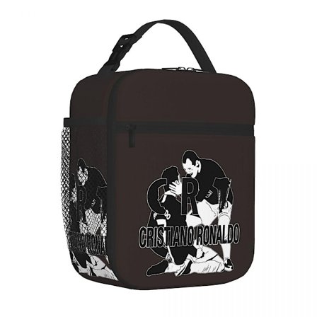 Cristiano Ronaldo Cr7 Isoleret Madpakke Køletaske Madkasse Isoleret Madkasse Madtaske til Kvinder Børn Skole - Perfekt