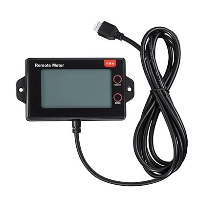 -6 Fjernkontroll LCD-skjerm for SRNE-serien MPPT Solcellekontroller Sanntidsovervåking av Data og Driftsstatus-WELLNGS