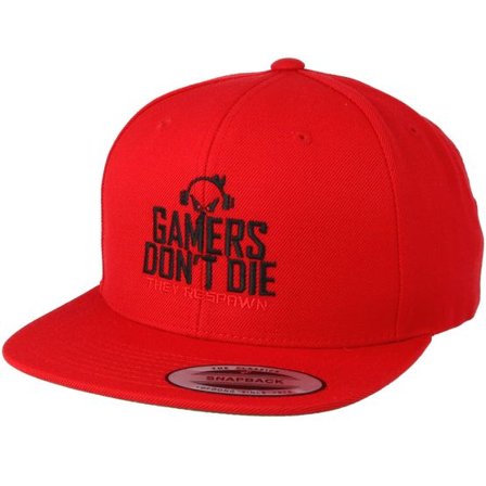 Gamerz - Röd snapback Keps - Gamers Don't Die Red Snapback @ Hatstore