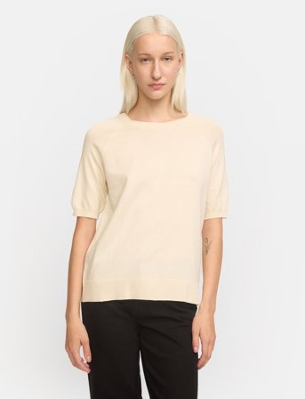 Soft Rebels Srmarla Ss O-Neck Knit - Cream - XL