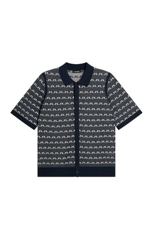 J.Lindeberg - Rolando Logo Jacquard Polo - Blue - Homme - S