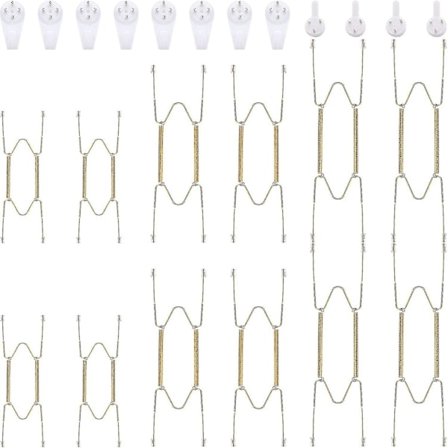 12 stk. Usynlige Pladeophæng Væghængere Rustfrit Stål