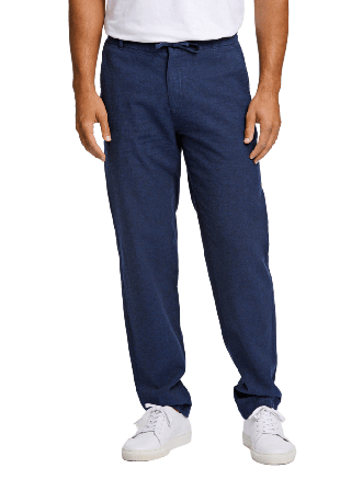 Lindbergh Linen Pants Byxor Herr Blå S