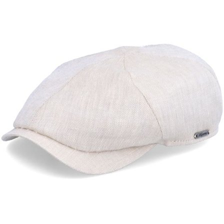 Wigéns - Beige flatcap Keps - Newsboy Slim Cap Sand Flat Cap @ Hatstore