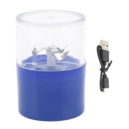 Elektrisk krydderikværn i rustfrit stål, USB-genopladelig, bærbar urteknuser