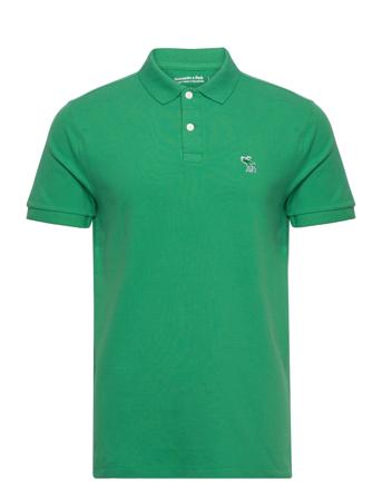Anf Mens Knits Polos Short-sleeved Grønn Abercrombie & Fitch*Betinget Tilbud
