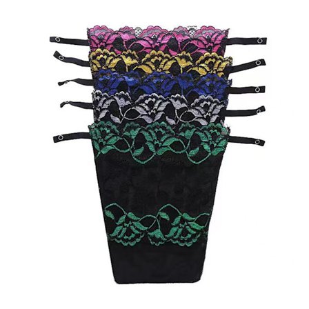 5 stk Dame Lace Clip-on BH Beskjedenhet Panel Vest