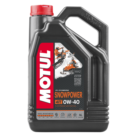 Olja Helsyntetisk 4T Motul Snowpower 0W40 4L