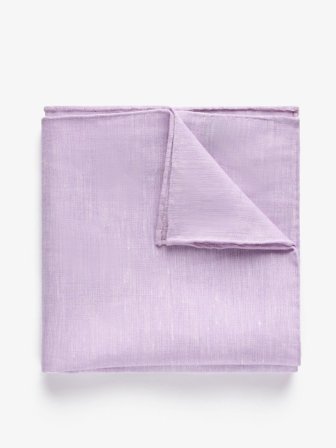 John Henric Men's Hellviolettes Leinen Einstecktuch Size Onesize