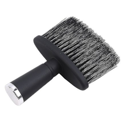 Barberbørste, myk nakkebørste, salongfrisør nakkebørste, frisør rengjøringsverktøy for frisører, salong, barber (1 stk, svart) Riilq