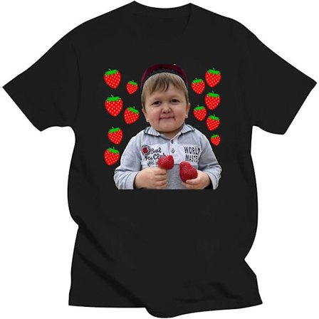 Hasbulla Magomedov Print T-shirt Herr Dam Rysk Blogger T-shirt Street Hip Hop Harajuku Bekväma T-shirts Man Svart -vuxen, 3xl