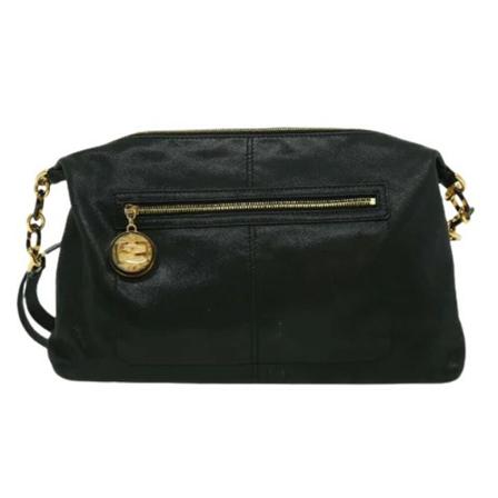 Fendi Vintage, Pre-owned Leather Shoulder Bag Zwart, Dames, Maat:ONE Size