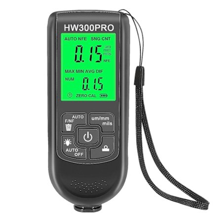 Hw300pro Billack Tjockleksmätare Metall Tjockleksmätare Mätare(Svart)