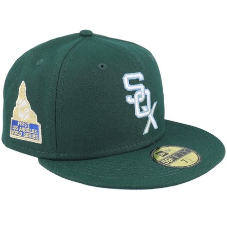 New Era - MLB Green fitted Czapka Z Daszkiem - Chicago White Sox 59FIFTY World Series Pool & Turf Dark Green Fitted @ Hatstore