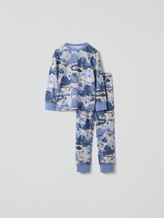 Schlafanzug, Drachenmotiv - 134|140 - kinderbekleidung - blue - Polarn O. Pyret