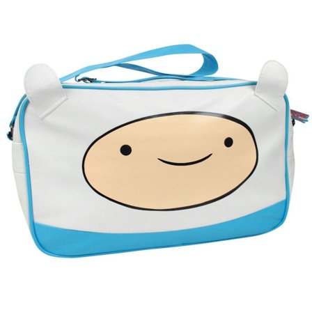 Adventure Time Barnväska/Barn Finn Messenger Bag One Size Vit