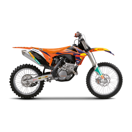 Zestaw Naklejek Blackbird Replica + Pokrowiec Na Siedzenie - KTM 125 EXC 2012-2013