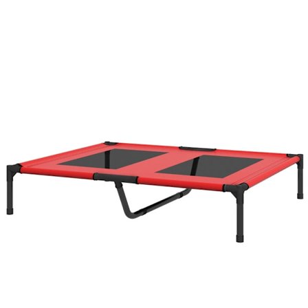 Rootz Portable Pet Bed - Lätt hundsäng - Raised Pet Cot - Oxford-tyg - Meshöverdrag - Lätt att rengöra - 92cm x 76cm x 18cm