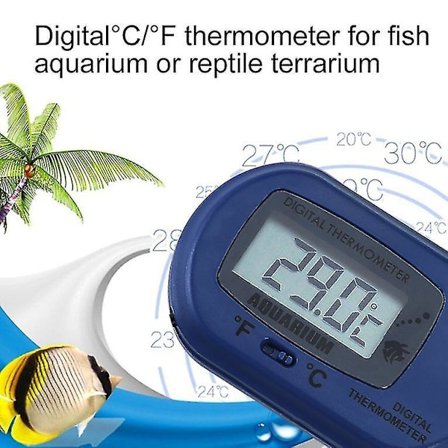 LCD Digital Akvarium Termometer Vann Terrarium
