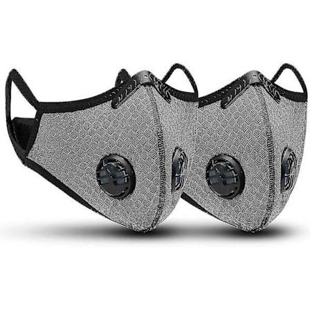 st sport anti-dammmasker med aktivt kolfilter, återanvändbara, andningsbara för utomhusaktiviteter