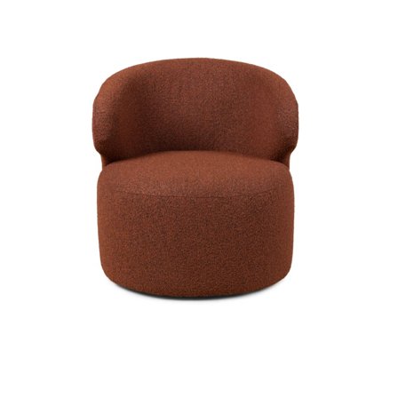 Monaco lænestol, kobber bouclé - 80x82x84 - Lænestol