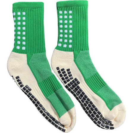 Grip Sokker - Velegnet til Fodbold, Tennis, Løb & Håndbold - Anti-Vabler | Kompression - Præstationsfremmende - One Size - Grøn