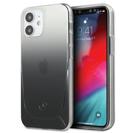 Mercedes Gjennomsiktig linjeveske for iPhone 12 mini - svart
