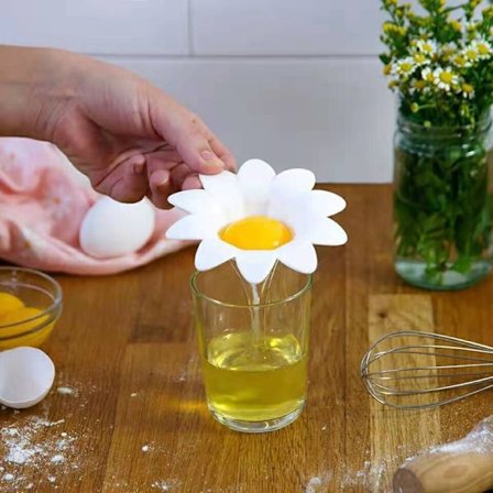 Daisy Egg Separator i plast, eggehvite- og plommeskiller, kjøkkenutstyr