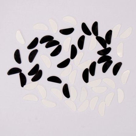 10 stk. næsepude til briller, selvklæbende silikone næsepuder, sort