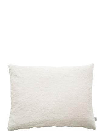 Cushion Cover Linen Basic Washed Home Textiles Cushions & Blankets Cushion Covers Valkoinen Au Maison