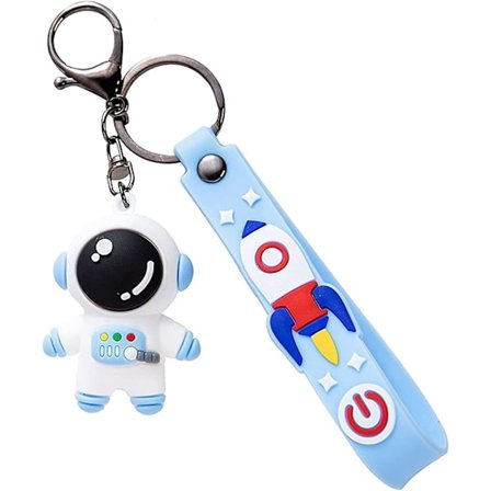 Dame Nøglering Kreativ Astronaut Nøglevedhæng Par Nøglearmbånd Rygsæk Smykker Mode Nøglearmbånd Til Mænd Og Kvinder