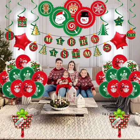 Julgranskula Flag Set Jul Dekoration, Jul Pho