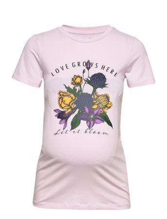 Mlflowy S/S Jrs Top A. Pink Mamalicious