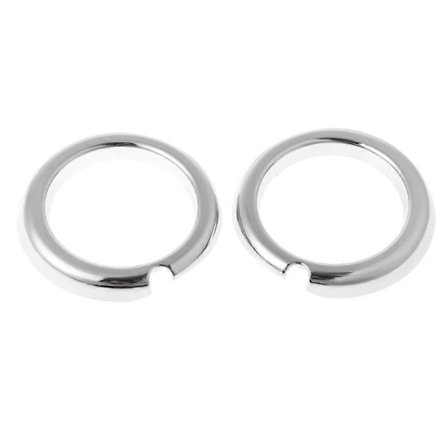 2 stk. krom bil front tåkelys lampe deksel trim for Mitsubishi Outlander 2016 - 2021