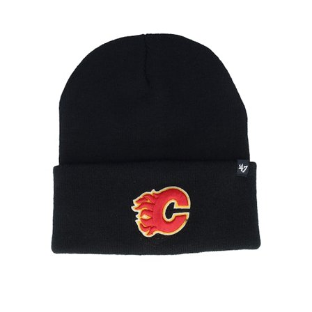 47 Brand - NHL Preto cuff Beanie - Calgary Flames Haymaker Black Cuff @ Hatstore