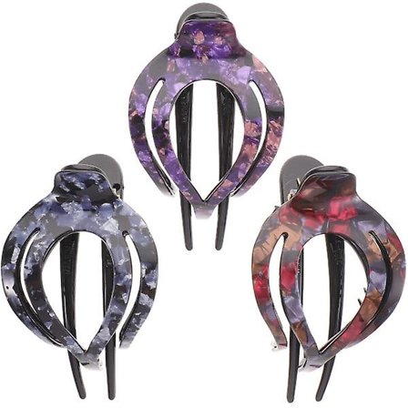 3 stk. Bcak hårklemmer Andenæbsklemme Hestehaleklemmer Hårtilbehør