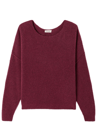 American Vintage Damsville Stickat Dam Röd XS/S