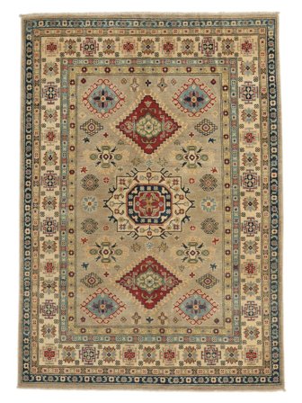 Alfombra Kazak Fine 152X213 Marrón/Naranja (Lana, Afganistán)