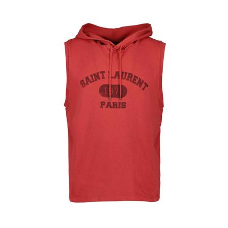 Saint Laurent Hoodies , Rood , Heren , Maat: S