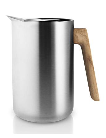 Termokanne 1,0L Nordic Kitchen Rustfritt Stål Home Tableware Jugs & Carafes Sølv Eva Solo*Betinget Tilbud