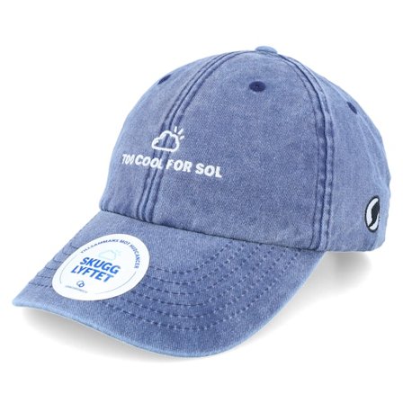 Hatstore - Blau unconstructed Cap - "Too Cool For Sol Washed Denim Blue Dad Cap / Unconstructed " @ Hatstore